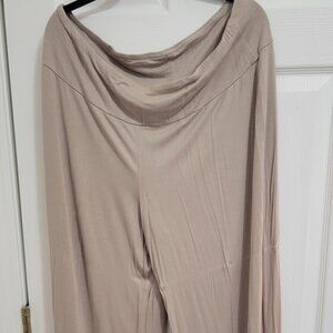 Deadstock Cato taupe wide legged pants